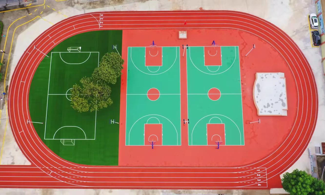 海口市学校塑胶跑道篮球场 - 价格